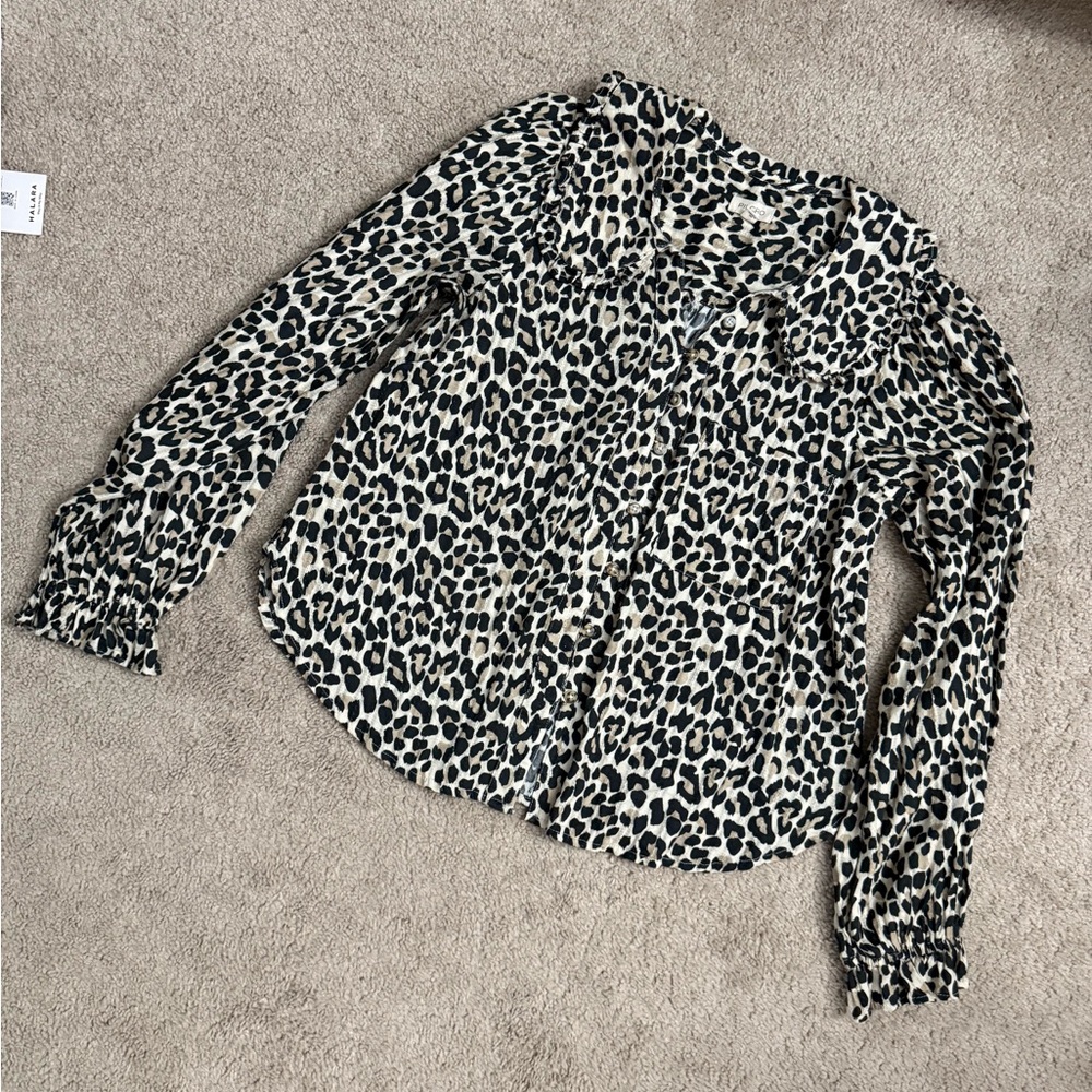 Leopard Print Anthropologie Pilcro Top